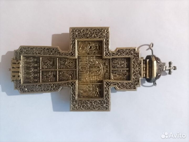 Крест латунный