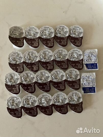 Линзы Alcon dailies total -3.00