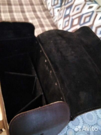 Винтажный ретро Кофр из натуральной кожи