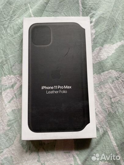 Leather Folio iPhone 11 pro max чехол