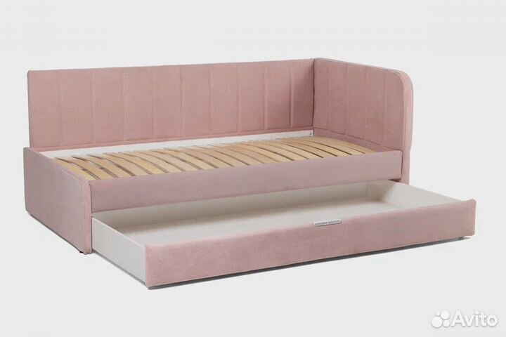 Кровать-диван Crecker 180*90 (микровельвет) ньютон