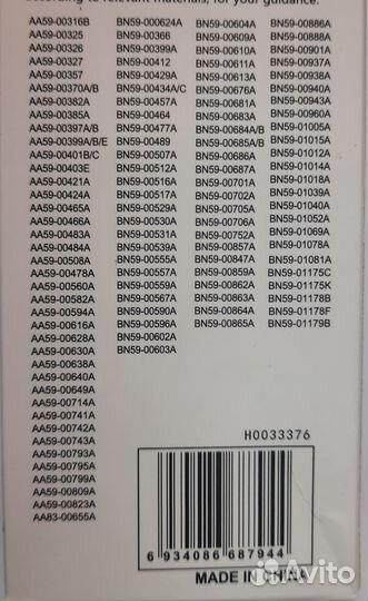 Пульт для Samsung RM-L808 Uni универсальный