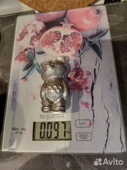 Олимпийский мишка ссср, металл, литье