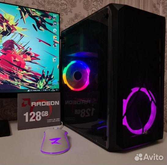 Игровой компьютер 16 ядер 32гб озу RX 570