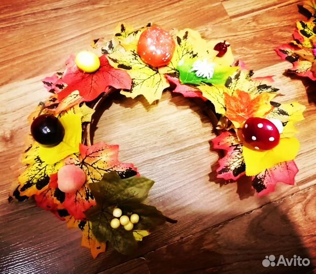 Ободок на праздник осени, фото сессию, из осенних