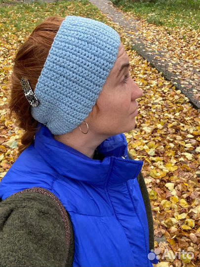 Вязаная повязка на голову
