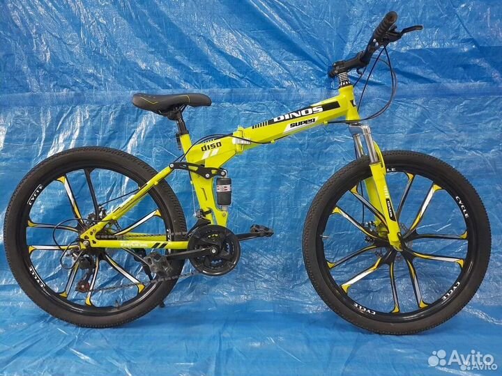 Велосипед с литыми дисками Жёлтый новый