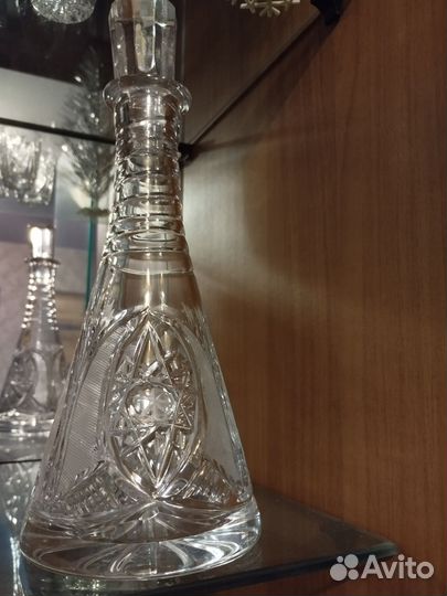 Хрустальные рюмки, стопки, кружки,штоф СССР