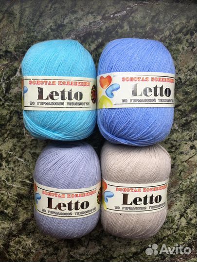 Пряжа Letto хлопок и микрофибра