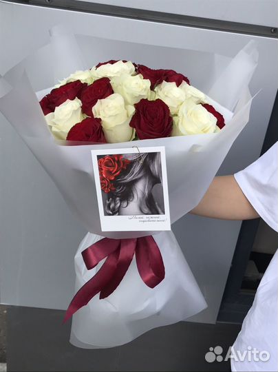 Роза Кения Букет из роз Доставка Цветы