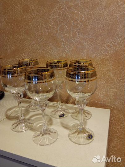 Фужеры бокалы Богемия