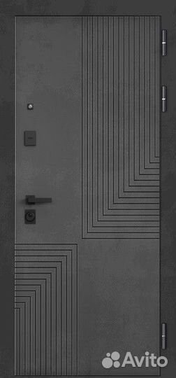 Железная дверь с зеркалом