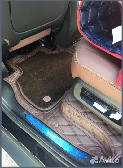 Автомобильные коврики из экокожи 3D Премиум