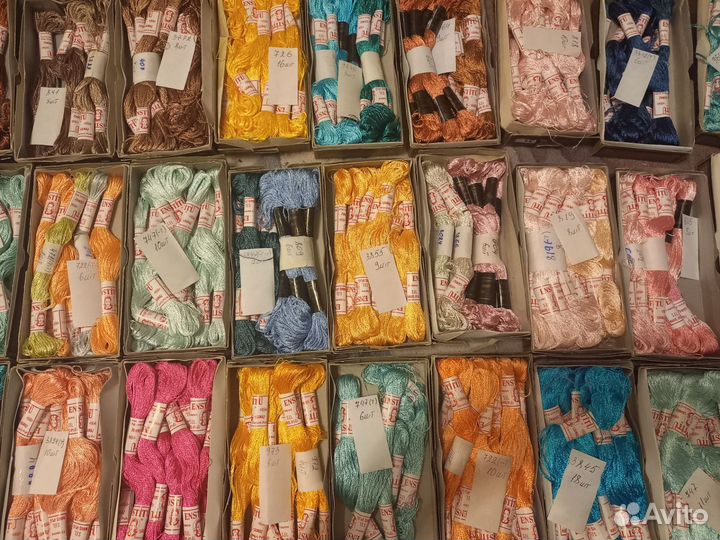 Турецкие шелковые нитки мулине 11 м