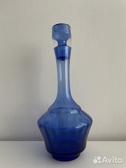 Штофы и графины СССР синее стекло