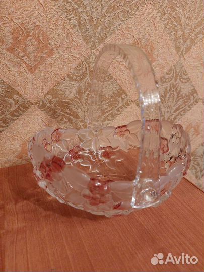 Вазы 2 шт. стекло конфетница (хрусталь) комплект