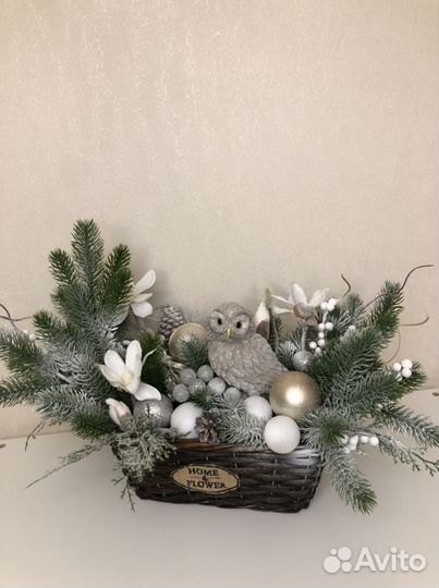 Новогодняя композиция Совушка