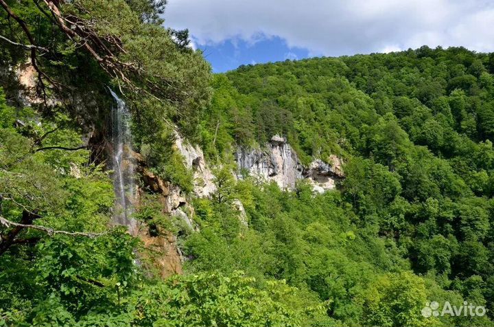 Монахов водопад и пещера+ Гуамское ущелье+ термалы