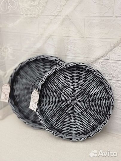 Поднос плетёный