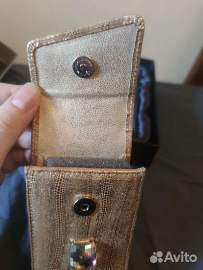 Футляр для очков кожа Сваровски