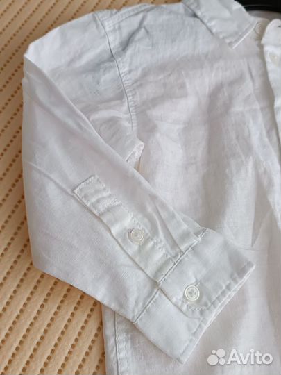 Новая белая рубашка лён H&M