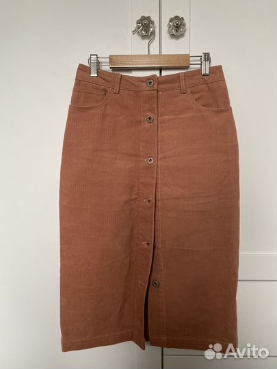 Велюровая юбка миди befree