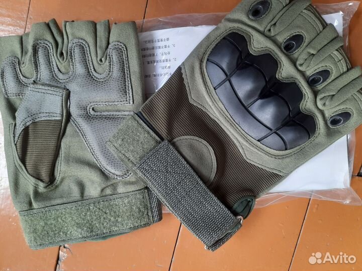 Перчатки без пальцев мужские