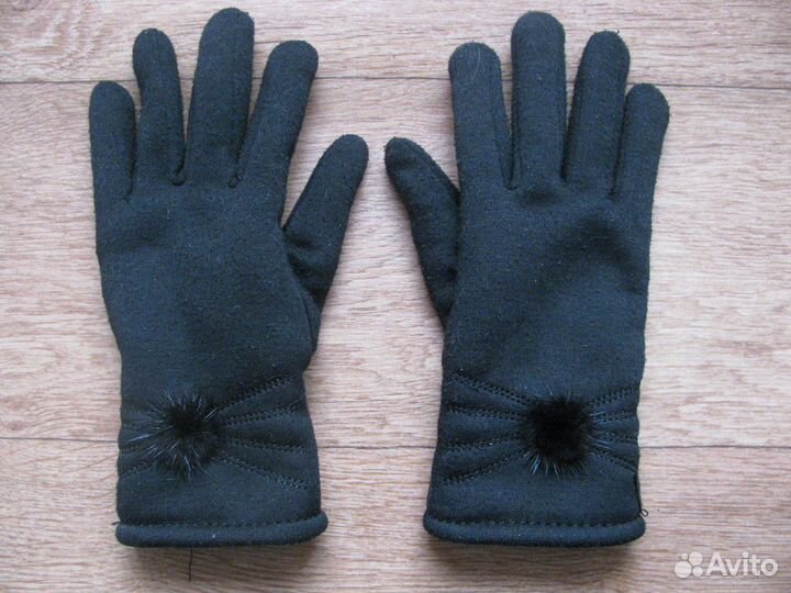 Перчатки на байке и меху, 7-10 лет