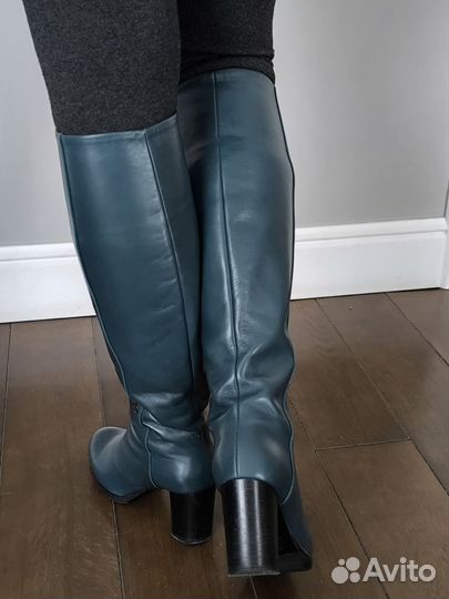 Сапоги зимние женские бу 37 ботфорты