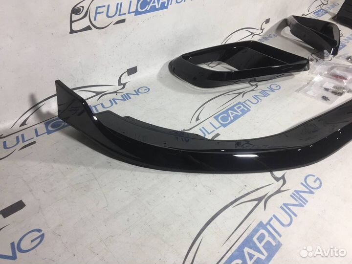 Губа переднего бампера Mercedes w222 Brabus рест