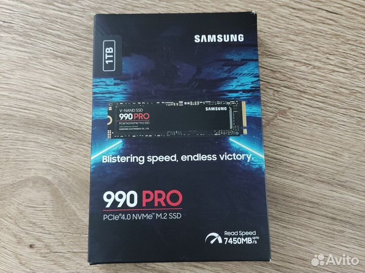 SSD Samsung 990 PRO 1TB PCIe 4.0 M.2 накопитель