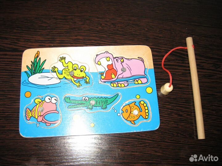 Деревянные пазлы (рыбалка)