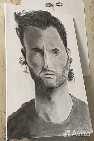 Картина углем