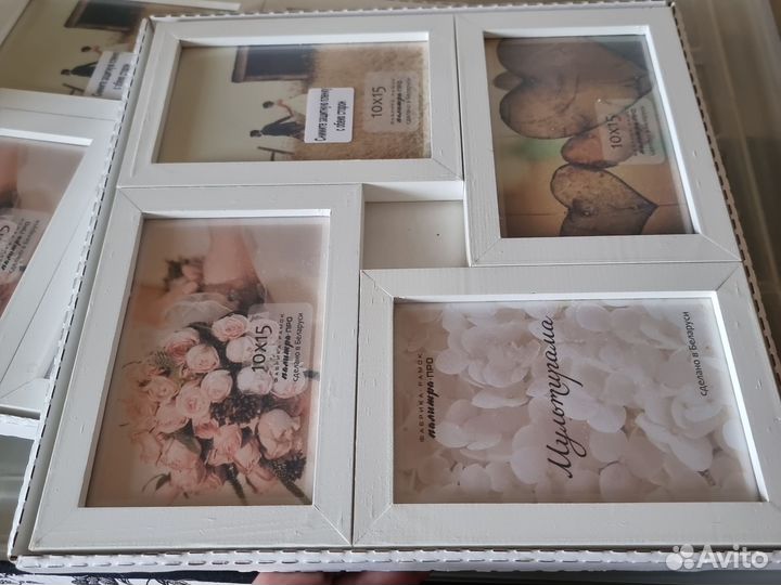 2шт Фоторамка-коллаж для 4 фото 10*15см S4024
