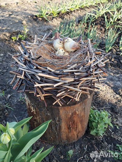 Гнездо для птиц из ротанга