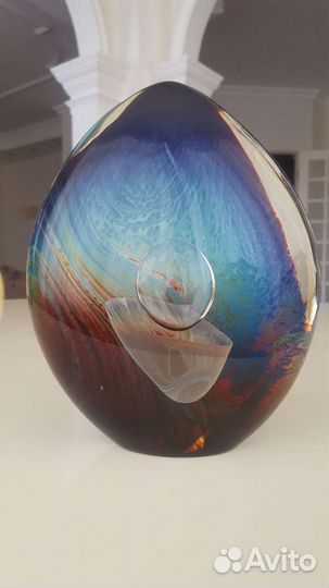 Статуэтка муранское стекло халцедон