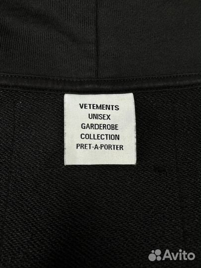 Vetements J'adore Hardcore Patch Hoodie