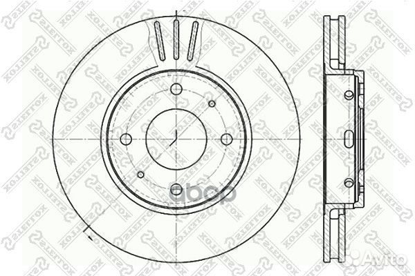 6020-4839V-SX диск тормозной передний Volvo S4