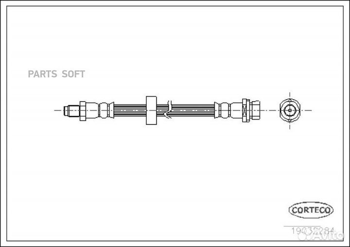Corteco 19032284 Шланг тормозной