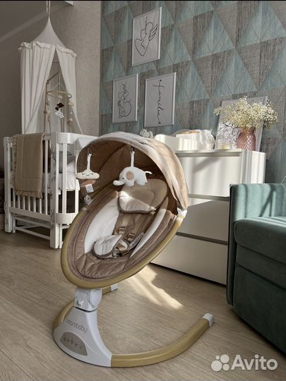 Детские электрокачели amarobaby качели шезлонг