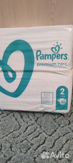 Памперсы premium care 2