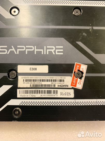 Видеокарта Sapphire nitro R9 380 4G
