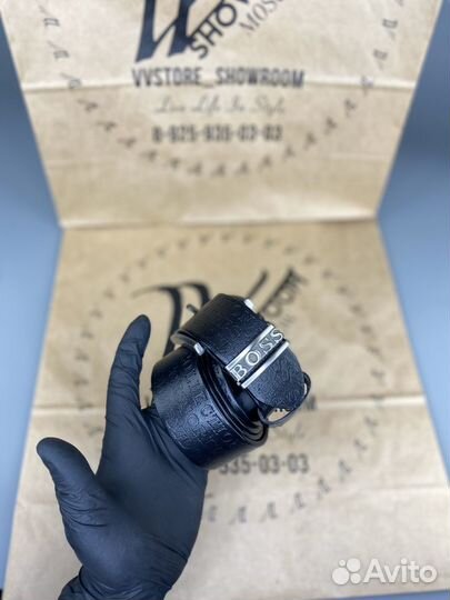 Кожаный ремень Hugo Boss