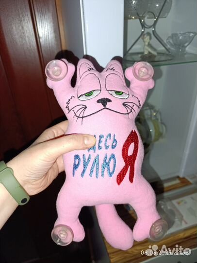 Игрушка Кот Саймон на присосках