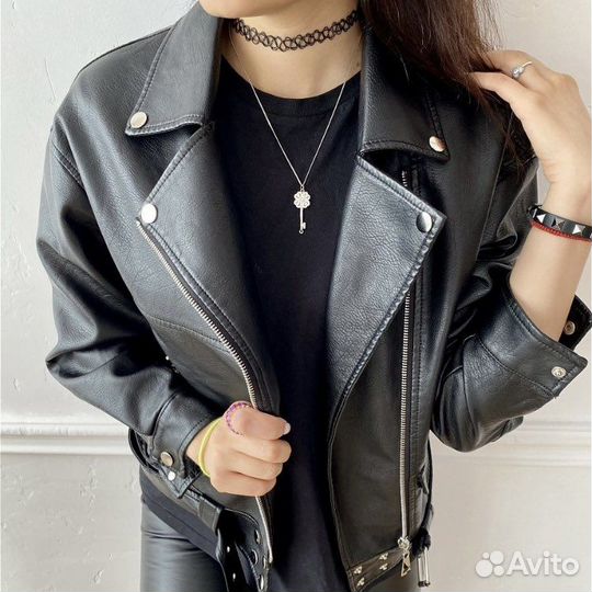 Кожаная куртка косуха новая