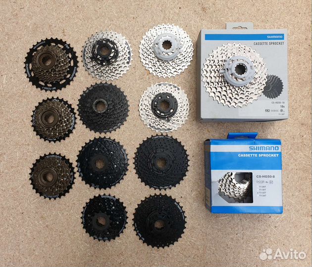 Кассеты и трещотки Shimano 6/7/8/9/10/11 original