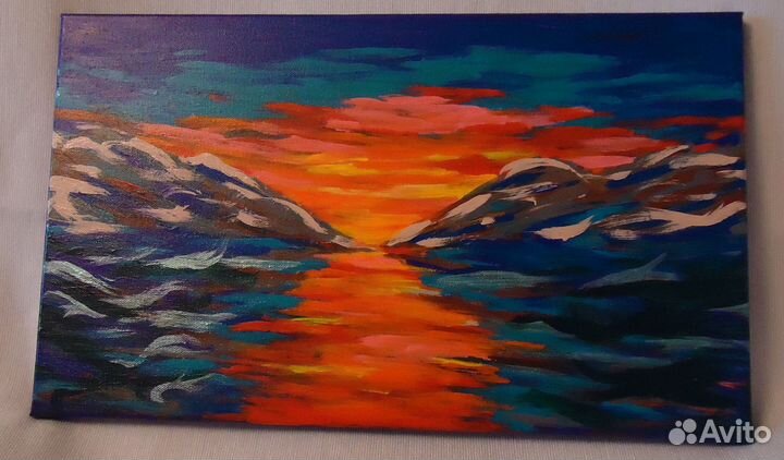 Картина Красное золото заката