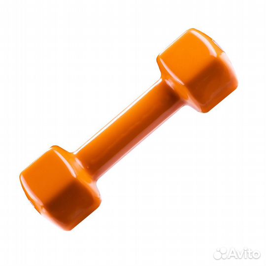 Гантель для фитнеса виниловая шестигранная Voitto