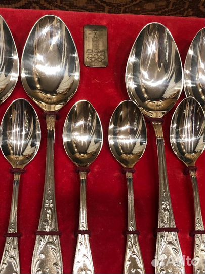 Набор столовых приборов мельхиор Олимпиада