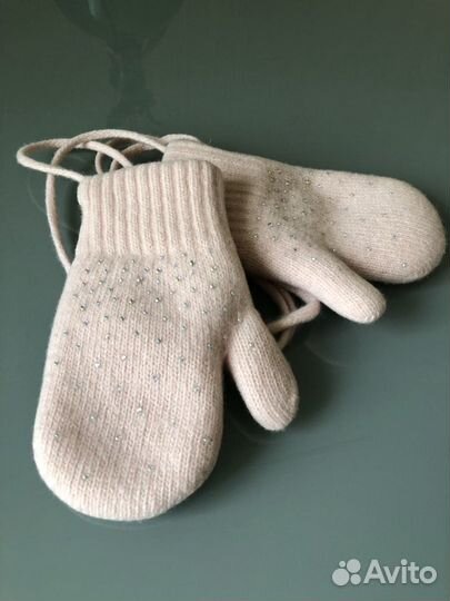 Зимние варежки на девочку 2-4 года